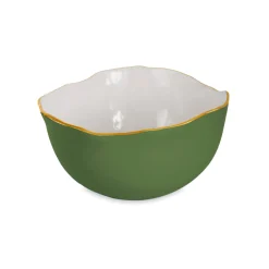 ENCANTO Osaka Large Bowl Leaf Green and White