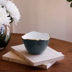 ENCANTO Osaka Small Bowl Midnight & White