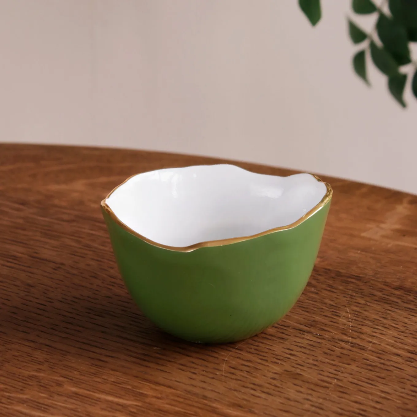 Encanto Osaka Small Bowl (Leaf Green and White)