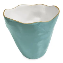 ENCANTO Soho Large Ice Bucket (Turquoise and White)