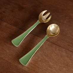 ENCANTO Soho Salad Servers Leaf Green