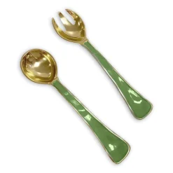 ENCANTO Soho Salad Servers Leaf Green