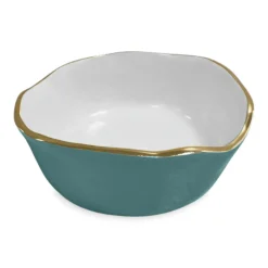 ENCANTO Soho Wine Coaster (Turquoise and White)