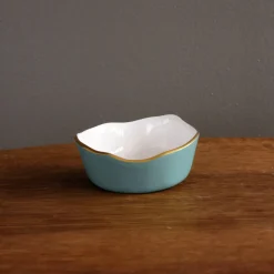 ENCANTO Soho Wine Coaster (Turquoise and White)