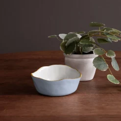 ENCANTO Soho Wine Coaster (Periwinkle and White)