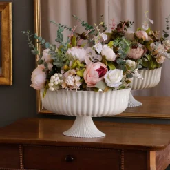 ENCANTO Vienna Large Centerpiece/Punchbowl (Cream and White)