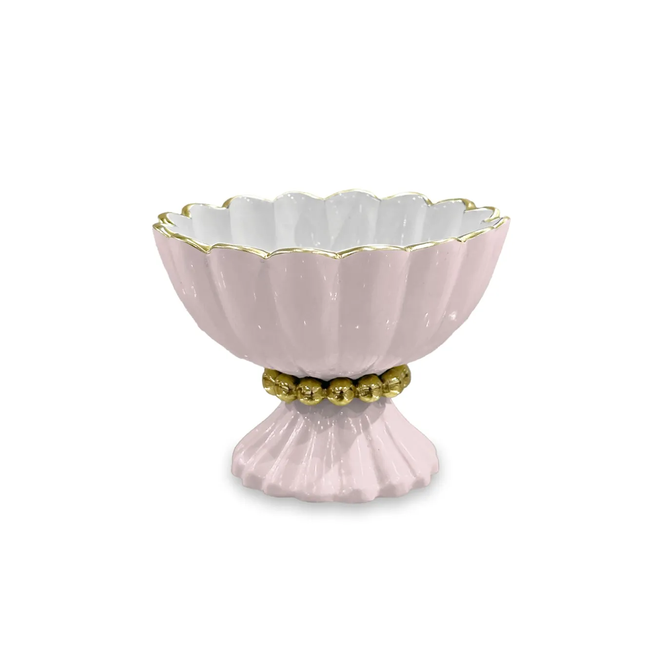 ENCANTO Vienna Mini Pedestal with Spoon (Camellia and White)
