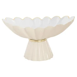 ENCANTO Vintage Hermes Pedestal Cream and White