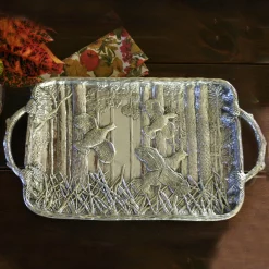 FOREST Quail Tray with Twig Handles