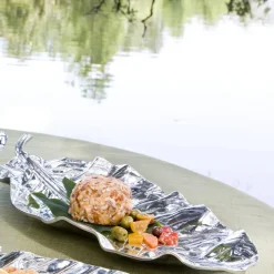 GARDEN Zebra Leaf Large Platter