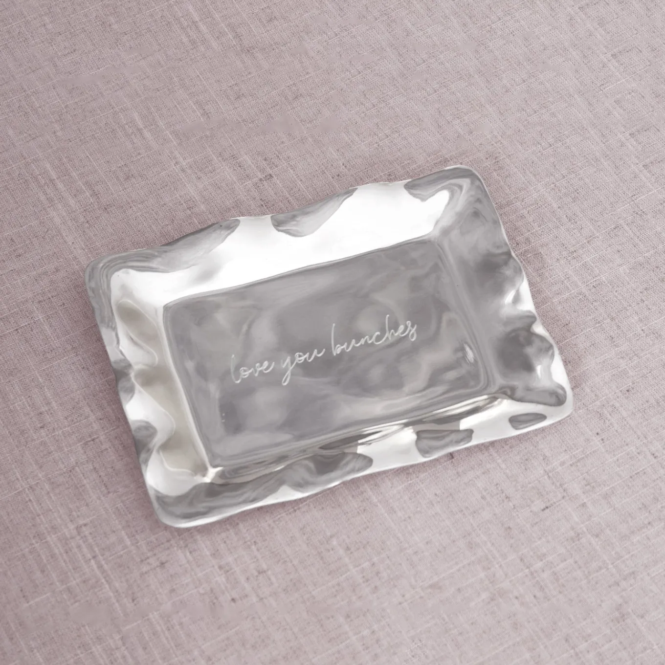 GIFTABLES Engraved Tray "love you bunches"