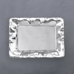 GIFTABLES Organic Pearl Rectangular Engraved Tray - Friends till the e