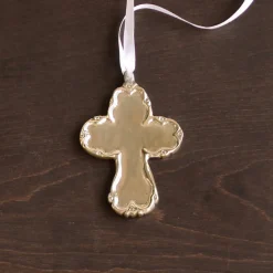 GIFTABLES Sierra Modern Princess Cross Ornament (Shiny Gold)