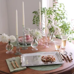 GLASS Audrey Stemless All Purpose Glass with Gold Rim Set of 4 (Clear