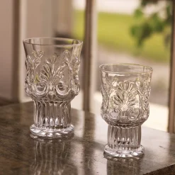 GLASS Baroque 6 oz Stemless Set of 4 (Clear)