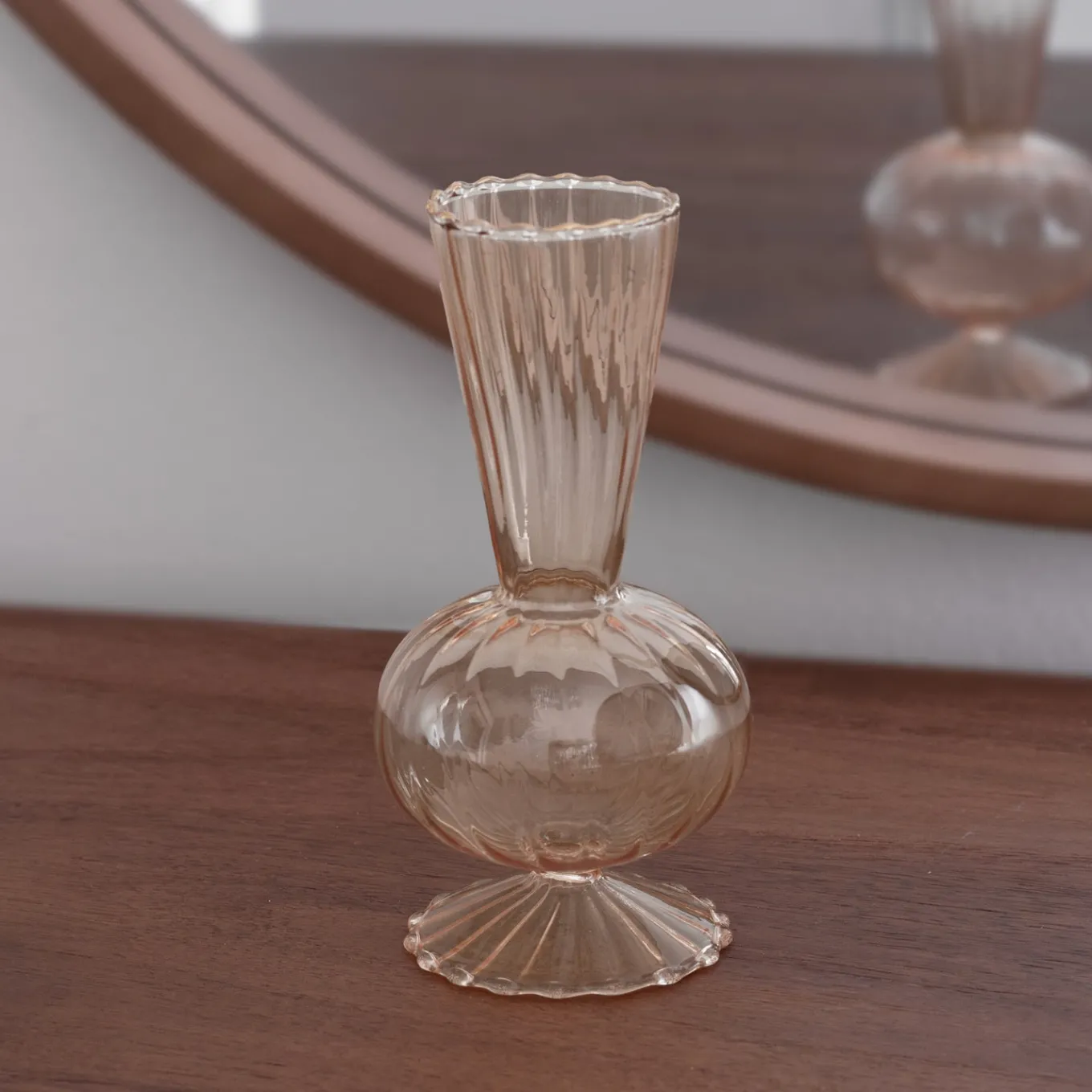 GLASS Cambridge Beth 6" Bud Vase Set of 2 (Champagne)