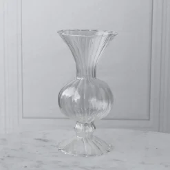 GLASS Cambridge Flora Flower Vase Set of 2 (Clear)