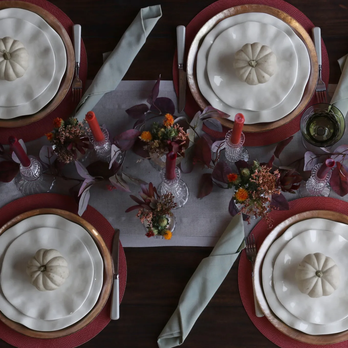 GLASS Cambridge Sophia 9" Candlestick Holder Set of 2 (Clear)