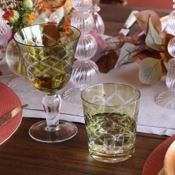 GLASS Carved Wine Set of 6 (Multi)