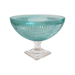 GLASS Eclat Centerpiece Pale Blue & Clear