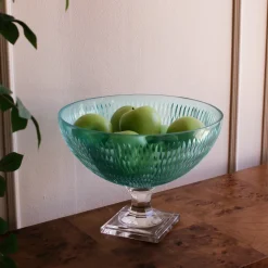 GLASS Eclat Centerpiece Pale Blue & Clear