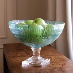 GLASS Eclat Centerpiece Pale Blue & Clear