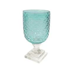 GLASS Eclat Small Hurricane Pale Blue & Clear