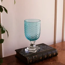 GLASS Eclat Small Hurricane Pale Blue & Clear