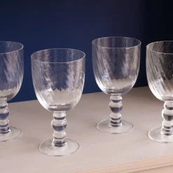 GLASS French Swirl All Purpose Set of 4 (Clear)