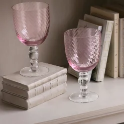 GLASS French Swirl All Purpose Set of 4 (Pink)