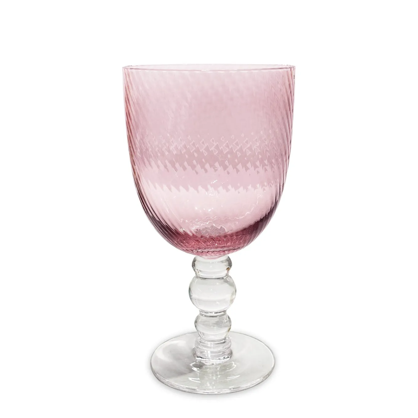 GLASS French Swirl All Purpose Set of 4 (Pink)