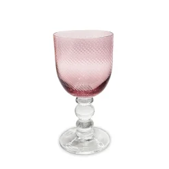 GLASS French Swirl Wine Set of 4 (Pink)