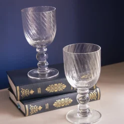 GLASS French Swirl Wine Set of 4 (Clear)