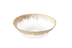 GLASS Radiant Small Bowl (Clear and Gold)