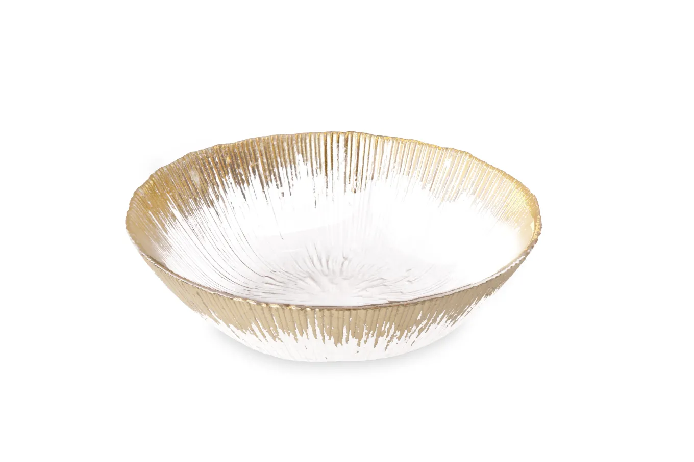 GLASS Radiant Small Bowl (Clear and Gold)