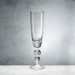 GLASS Venice Champagne Flute Set of 4 (Clear)