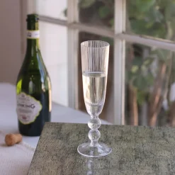 GLASS Venice Champagne Flute Set of 4 (Clear)