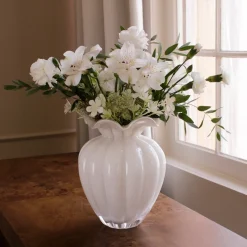 GLASS Vento Large Vase Cream