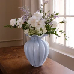 GLASS Vento Large Vase Periwinkle