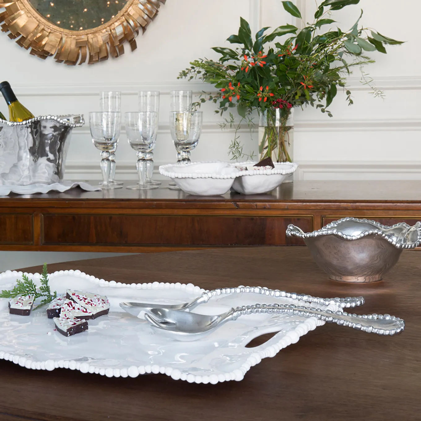 ORGANIC PEARL Large Salad Servers