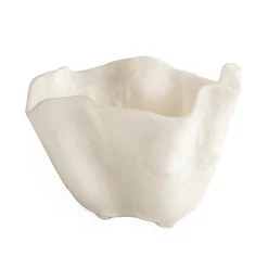 RESIN Alabaster Ice Bucket White Swirl
