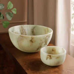 RESIN Giada Small Bowl Jade Swirl