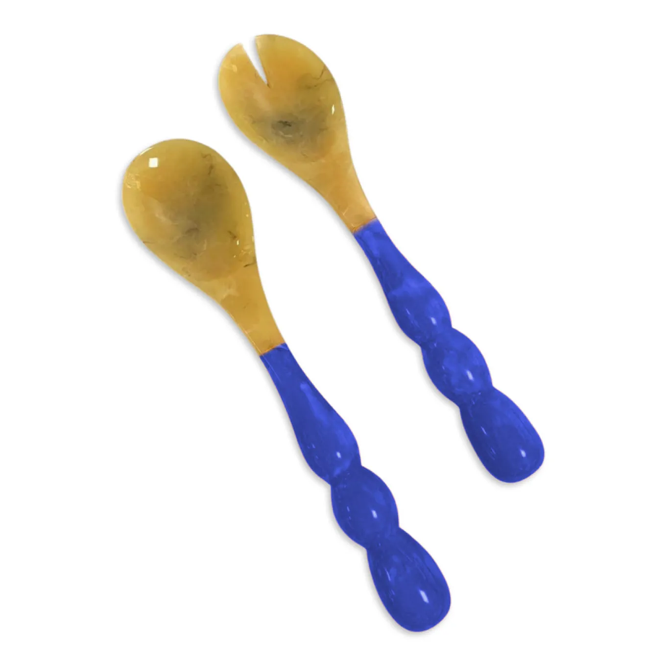 RESIN Rio Bubble Salad Servers (Blue)