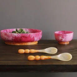 RESIN Rio Bubble Salad Servers(Orange)
