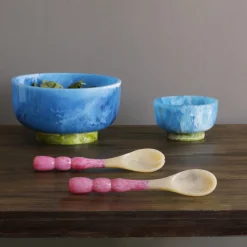 RESIN Rio Bubble Salad Servers (Pink)