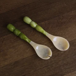 RESIN Rio Bubble Salad Servers (Green)