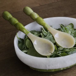 RESIN Rio Bubble Salad Servers (Green)