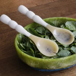 RESIN Rio Bubble Salad Servers (White)