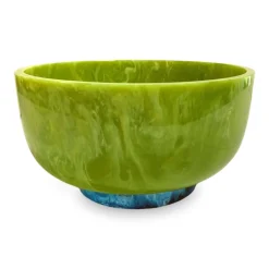 RESIN Rio Large Bowl with Base (Green and Blue)
