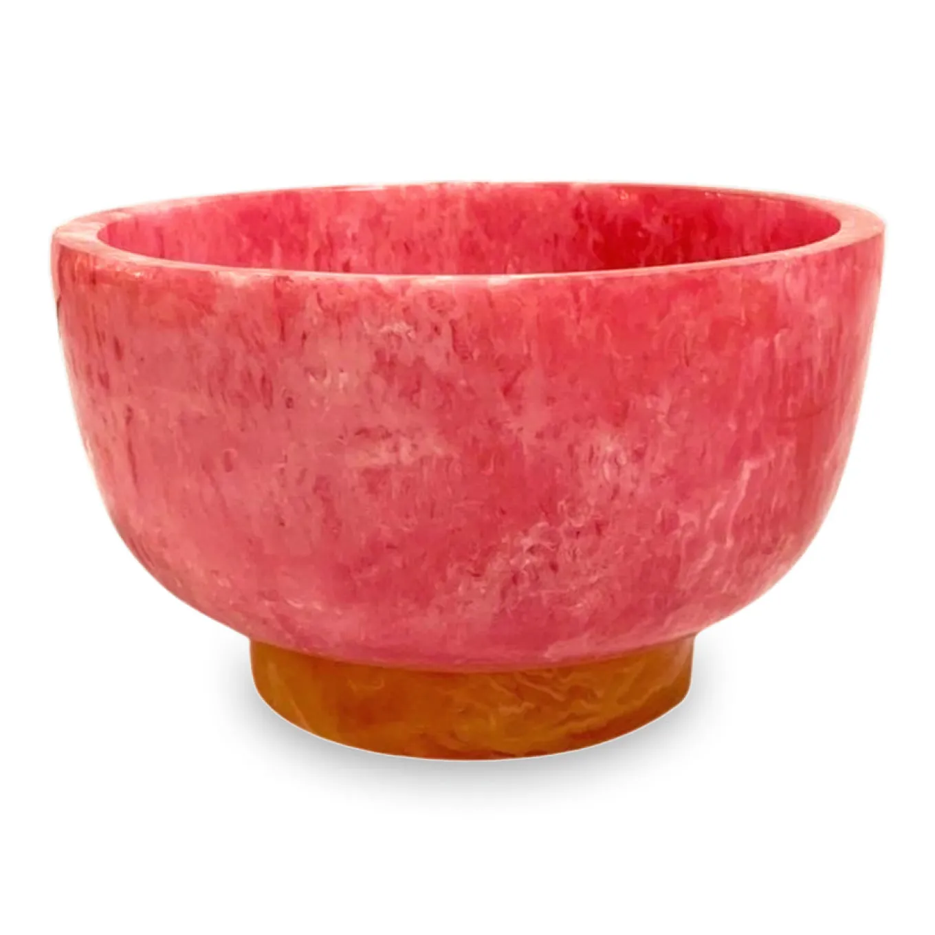 RESIN Rio Small Bowl with Base (Pink and Orange)